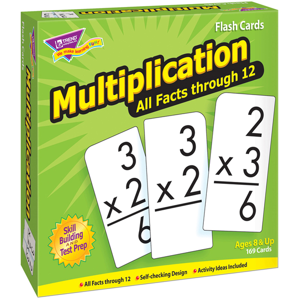Trend Enterprises Multiplication 0-12 All Facts Skill Drill Flash Cards T53203